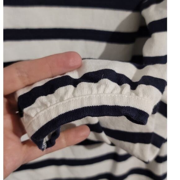 J Crew Mariner Cloth Puff Sleeve Striped Top XS - Picture 8 of 10